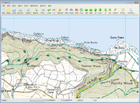 england 25K explorer OS maps mapping software