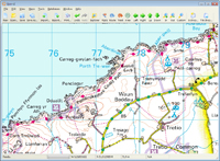 wales 50K Landranger OS mapping software
