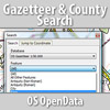 OS Gazetteer & County Search